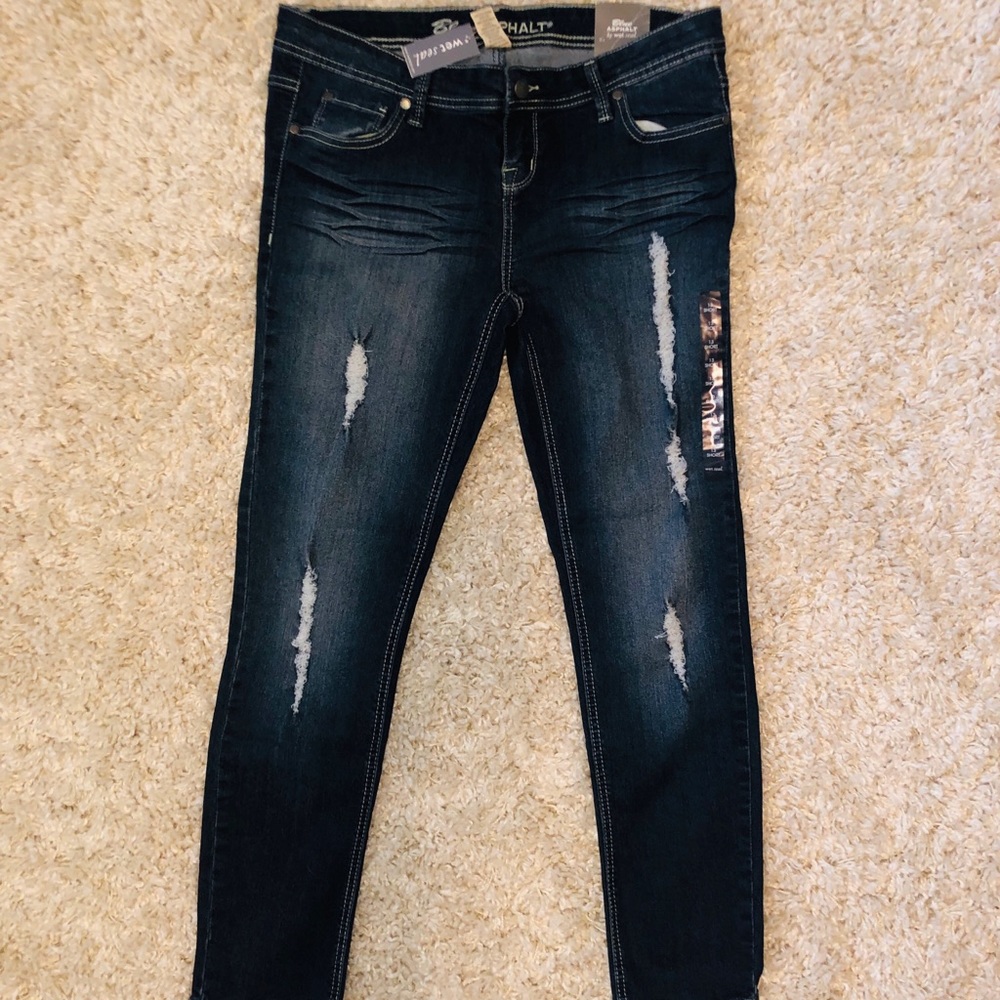 Wet Seal (Blue Asphalt) Skinny Jeans